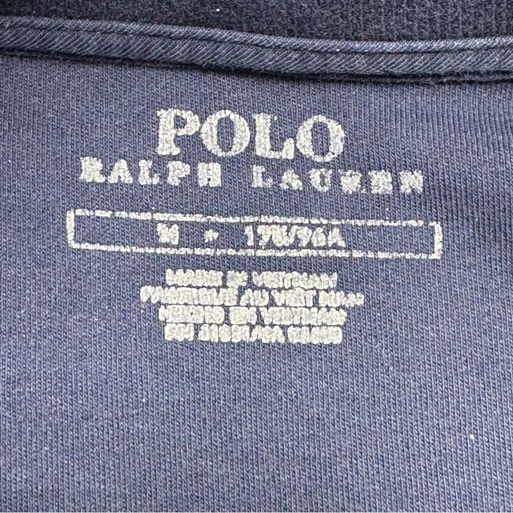 Polo Ralph Lauren P-Wing Patch Letterman Navy Blue Varsity Track Jacket M *READ - Picture 7 of 11